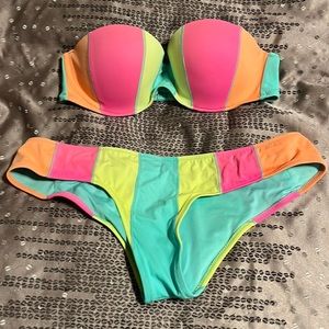 Colorful Victoria’s Secret bikini in good shape.